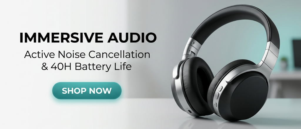Immersive Audio - Active Noise Cancellation & 40H Battery Life