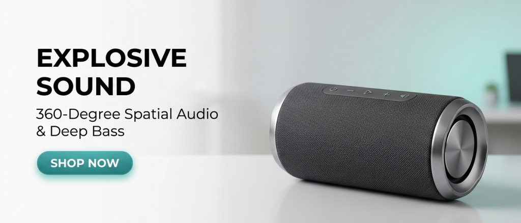 Explosive Sound - 360-Degree Spatial Audio & Deep Bass
