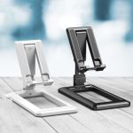 Universal Mobile & Tablet Holder – Foldable & Compact (White)