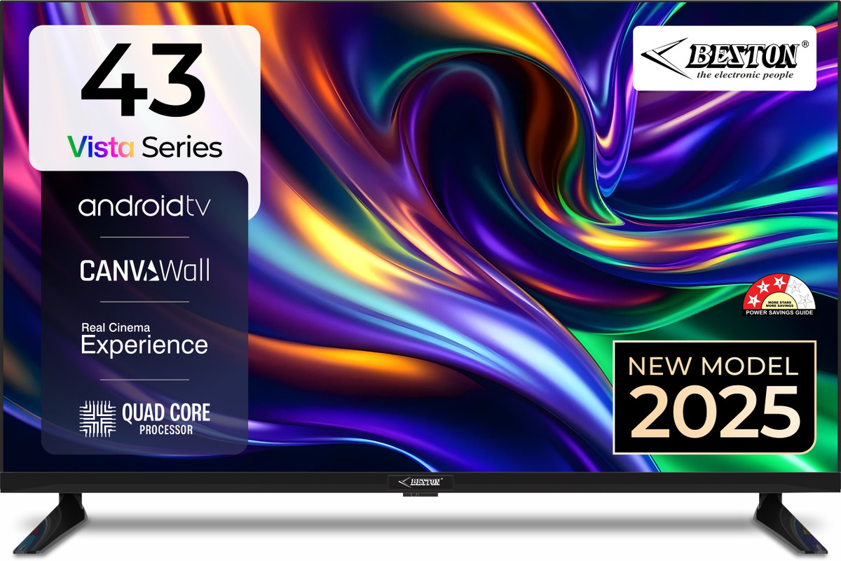 BESTON 109 cm (43 inch) Full HD LED Smart Android TV (BS43FHD)