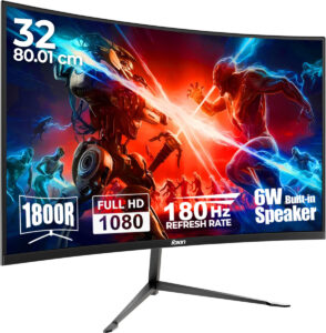 Foxin 81.28 cm (32 inch) Curved Full HD VA Panel Monitor