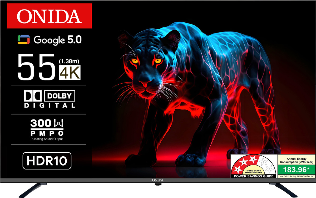 ONIDA 138 cm (55 inch) Ultra HD (4K) LED Smart Google TV