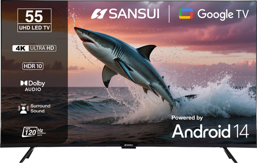 Sansui 140 cm (55 inch) Ultra HD (4K) LED Smart Google TV