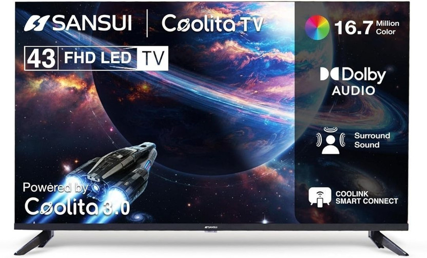 Sansui 109 cm (43 inch) Full HD LED Smart Coolita TV